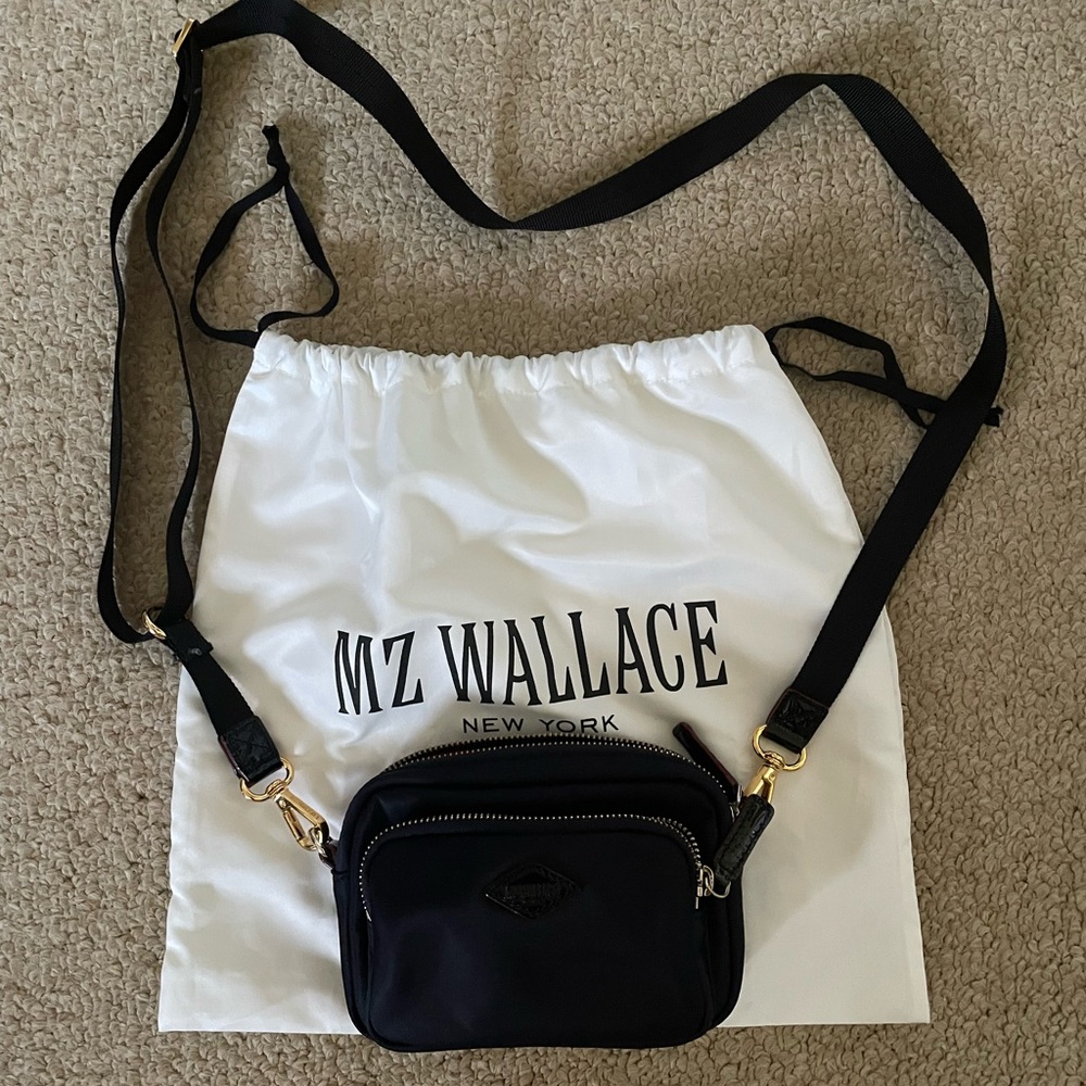 MZ Wallace dark navy nylon XS Gramercy Crossbody Bag